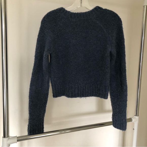 Wilfred free blue fuzzy crop sweater - Picture 4 of 5